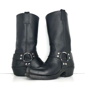Frye 12R Harness Square Toe Mid Calf Pull On Boots Women’s 6 Shoes